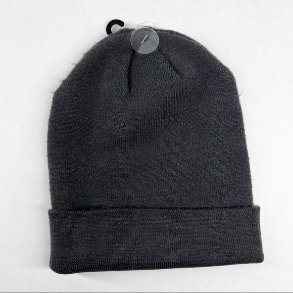 Mens Grey Knit Beanie - Picture 2 of 2